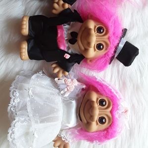 3 vintage Russ trolls